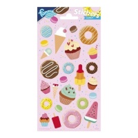 Stickers de fête en bonbons - 1 unité
