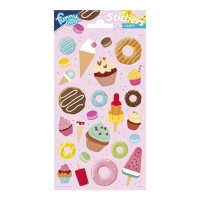 Candy Party Food Stickers - 1 pcs.