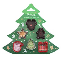 Mini découpeurs de motifs de Noël - Decora - 6 pcs.