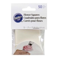 Papier ciré pour carrés de fleurs - Wilton - 50 pcs.