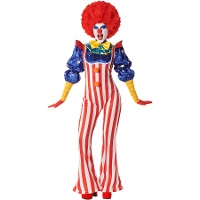 Costume de clown américain pour femme