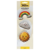 Découpoirs arc-en-ciel, nuage et soleil - Wilton - 3 unités