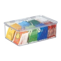 Boîte transparente avec couvercle - iDesign - 8 compartiments