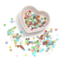 Paillettes fleurs 0,6 cm - 5 gr