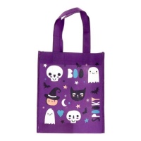 Sac d'Halloween lilas 21 x 23 cm