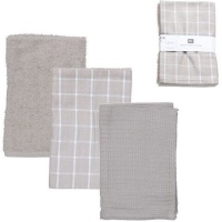 Essuie-tout Essential Grey - DCasa - 3 pcs.