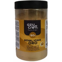 Glaçage royal en poudre dorée de 150 gr - Azucren
