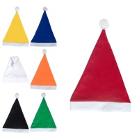 Bonnet de Père Noël coloré - 1 pc.