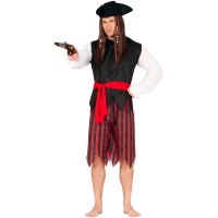 Costume de pirate pour homme avec pantalon coupé