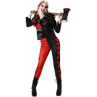 Costume de Harley Supervillain pour femmes avec diamants