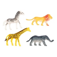 Figurines animales assorties - 4 pièces