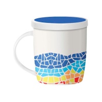 Mug Trencadis 350 ml avec filtre à thé