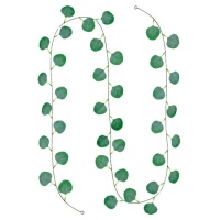 Guirlande de feuilles d'eucalyptus en spirale de 2 m de long