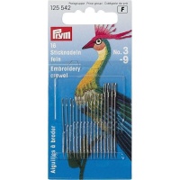 Aiguilles à broder Crewel nº 3 - 9 - Prym - 16 pcs.