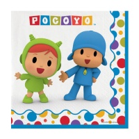 Serviettes de table Pocoyo 16,5 x 16,5 cm - 20 unités