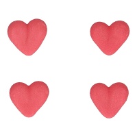 Décorations en sucre coeurs rouges - FunCakes - 336 pièces