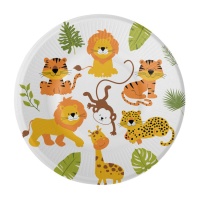 Assiettes Happy Jungle 23 cm - 8 pcs.