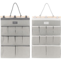 Organisateur d'armoires suspendues 50 x 36 cm gris - 10 poches - 1 pc.