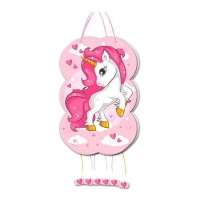 Piñata licorne rose 47 x 31 cm