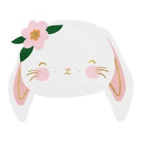 Serviettes de table Lapin 14,5 x 12 cm - 20 unités