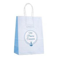 Sac de communion Ancre bleue 21 x 15 x 8 cm - 1 pc.