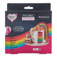 Colorant concentré en gel de 25 gr - Rainbow Dust - 6 unités
