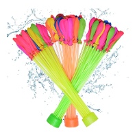 Bouquet de ballons d'eau de couleur à remplissage automatique - 111 unités