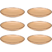 Assiette de 20 cm à bord plat - Vessia - 6 unités