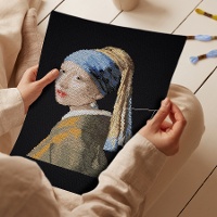 Kit de point de croix - La Jeune Fille à la Perle - DMC