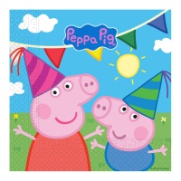 Serviettes de table Peppa Pig 16,5 x 16,5 cm - 20 unités