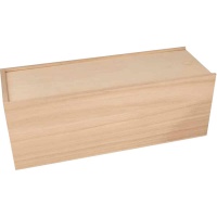 Boîte rectangulaire en bois, 33 x 12 x 12 x 12 cm