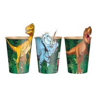 Gobelets dinosaures 270 ml - 6 pièces