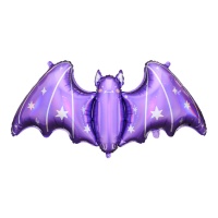 Ballon chauve-souris violet 119,5 x 51 cm - PartyDeco