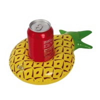 Porte-gobelet gonflable en forme d'ananas 27 x 17 cm