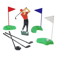 Décoration de gâteau de golf - PME - 13 pcs.