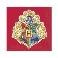 Serviettes de table Harry Potter 12.5 x 12.5 cm - 16 pièces