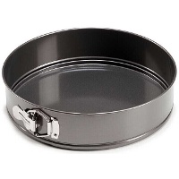 Moule rond démontable en acier de 28 x 28 x 6,8 cm