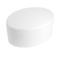 Boîte ovale rétractable en polystyrène 11 x 15 x 7 cm - Innspiro