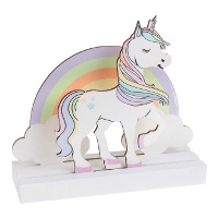 Centre de table Licorne de 14 x 4 x 13 cm