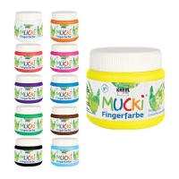 Peinture à doigts colorée 150 ml - Mucki - 1 pc.