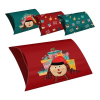 Boîte cadeau Tió de Nadal 32,5 x 20,5 x 7 cm - 4 unités