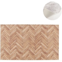 Tapis de cuisine en vinyle 75 x 45 cm, effet parquet