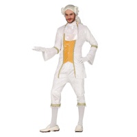 Costume de courtisan blanc pour hommes