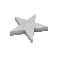 Figure en polystyrène en forme d'étoile de 29 x 29 x 4 cm