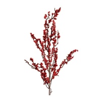 Branche décorative de baies rouges 96 cm - 1 pc.