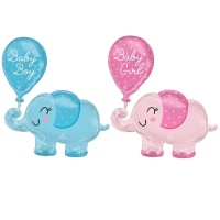 Ballon de douche pour bébé Silhouette d'éléphant 73 x 78 cm - Anagramme