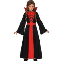 Costume de vampire pour fille avec col montant