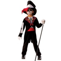 Costume de Catrina avec chapeau pour enfants