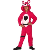 Costume d'ours guerrier rose pour enfants
