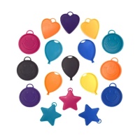 Ballon de 15 gr avec formes et couleurs assorties - 1 pc.